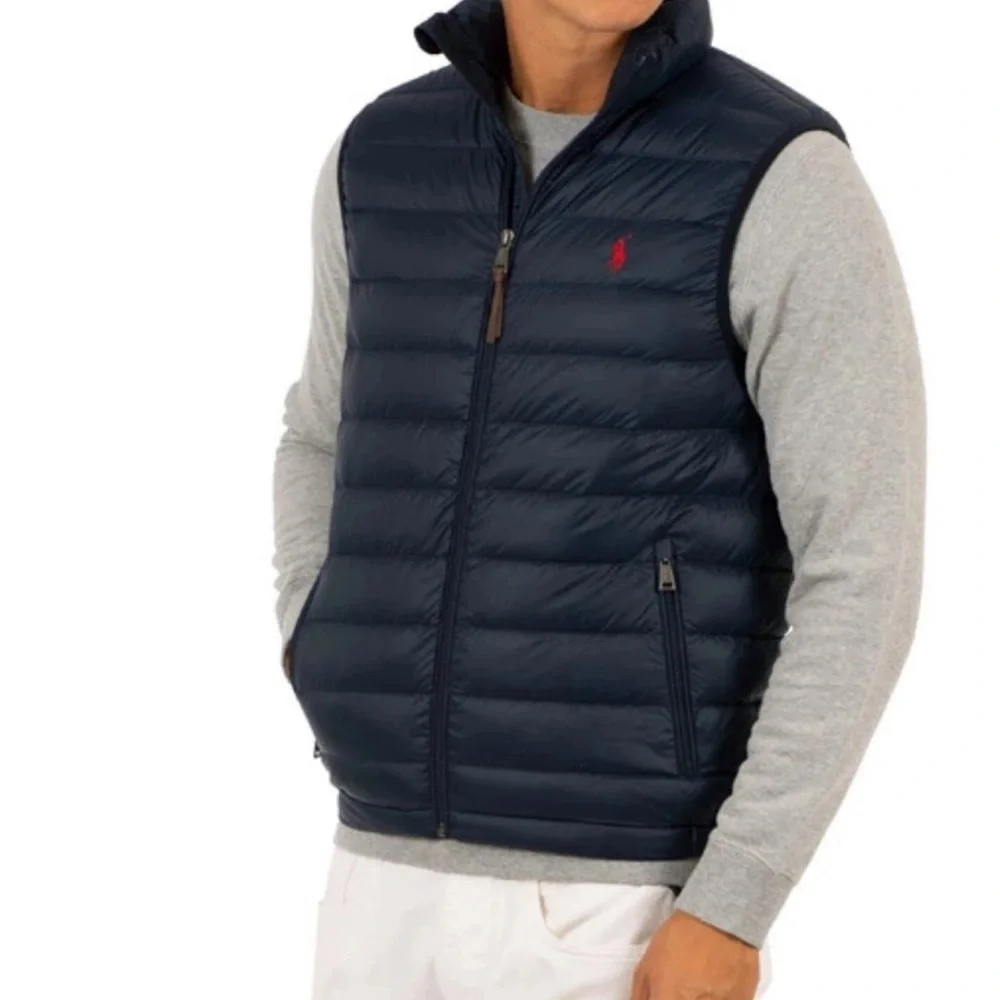 Polo Ralph Lauren | Down Full Zip Packable Puffer Vest - Navy Blue, Size S